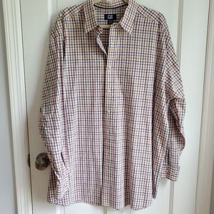 Cutter & Buck Men's 100% Cotton Checked Lightweight Button Down Shirt 1XB